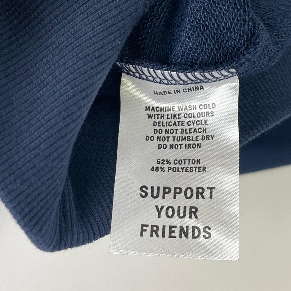 NEW Krost Crewneck Sweatshirt Mens Large Navy Blue Goals for this Trip NWOT - Picture 6 of 11